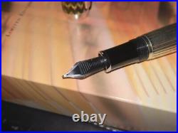 Montblanc JP MORGAN/J. P. Pierpont Fountain Pen M Sterling Silver 4810 18K New