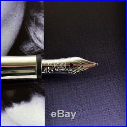 Montblanc Marlene Dietrich Sterling Silver Fountain Pen Limited Edition Of 1901