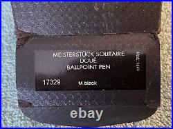 Montblanc Meisterstruck Sterling Ballpoint Pen With Box, Book, Cloth, Refills