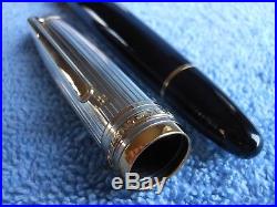 Montblanc Meisterstuck 146 LeGrand Sterling Silver Fountain Pen withBox Solitaire
