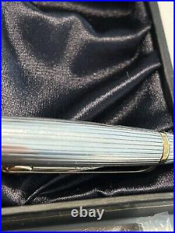 Montblanc Meisterstuck 164 Pix Sterling Silver Ag925 Pinstripe Ballpoint Pen