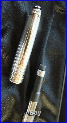 Montblanc Meisterstuck 925 Sterling Mechanical Pencil Solitaire Pinstripe