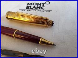 Montblanc Meisterstuck Classic 925 Sterling Silver Burgundy Rollerball Pen