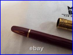 Montblanc Meisterstuck Classic 925 Sterling Silver Burgundy Rollerball Pen