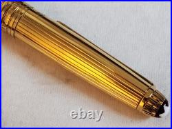 Montblanc Meisterstuck Classic 925 Sterling Silver Burgundy Rollerball Pen