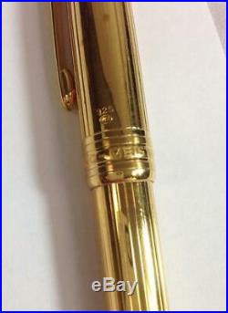Montblanc Meisterstuck Classic Vermeil Gold. 925 Sterling Silver Ballpoint Pen