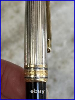 Montblanc Meisterstuck Silver 925 Stød Ballpoint Pen Germany Black METAL
