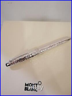 Montblanc Meisterstuck Sol. Martele Sterling Silver Legrand FP(F) #115096 -New