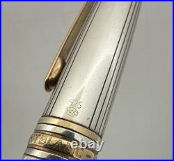 Montblanc Meisterstuck Solitaire 1641 Ballpoint Pen Sterling Silver 925