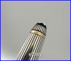 Montblanc Meisterstuck Solitaire 1641 Ballpoint Pen Sterling Silver 925