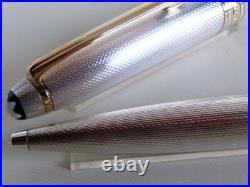 Montblanc Meisterstuck Solitaire 1646 Sterling Silver 925 Barley Ballpoint Pen