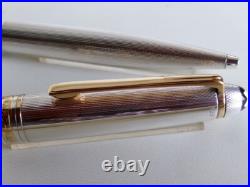 Montblanc Meisterstuck Solitaire 1646 Sterling Silver 925 Barley Ballpoint Pen