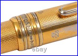Montblanc Meisterstuck Solitaire 164V Vermeil Barley Ballpoint Pen Solid 925 Montblanc Meisterstuck Solitaire 164V Vermeil Barley Ballpoint Pen Solid 925