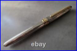 Montblanc Meisterstuck Solitaire 925 Sterling Pinstripe Ballpoint Pen Engraved