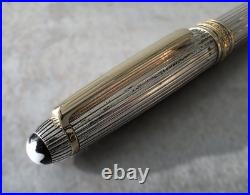 Montblanc Meisterstuck Solitaire 925 Sterling Pinstripe Ballpoint Pen Engraved