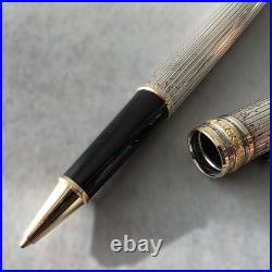 Montblanc Meisterstuck Solitaire 925 Sterling Pinstripe Ballpoint Pen Engraved