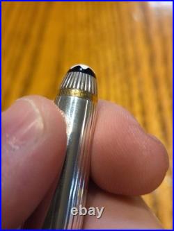 Montblanc Meisterstück Solitaire Classique Sterling 925 Pinstripe Rollerball Pen