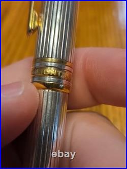 Montblanc Meisterstück Solitaire Classique Sterling 925 Pinstripe Rollerball Pen
