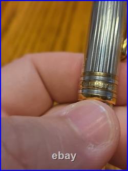 Montblanc Meisterstück Solitaire Classique Sterling 925 Pinstripe Rollerball Pen