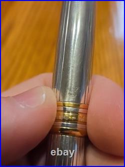 Montblanc Meisterstück Solitaire Classique Sterling 925 Pinstripe Rollerball Pen