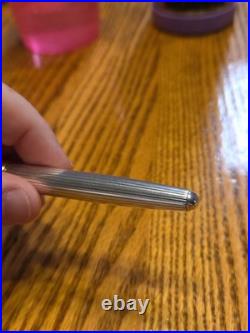 Montblanc Meisterstück Solitaire Classique Sterling 925 Pinstripe Rollerball Pen