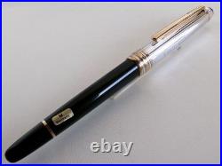 Montblanc Meisterstuck Solitaire Doue 1441 Fountain Pen Sterling Silver Cap Name