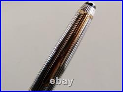 Montblanc Meisterstuck Solitaire Doue 1441 Fountain Pen Sterling Silver Cap Name