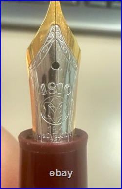 Montblanc Meisterstück Solitaire Doué 1462 Bordeaux Vermeil Fountain Pen M