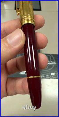 Montblanc Meisterstück Solitaire Doué 1462 Bordeaux Vermeil Fountain Pen M