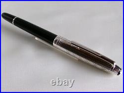 Montblanc Meisterstuck Solitaire Doue 163 Rollerball Pen Sterling Silver Barley