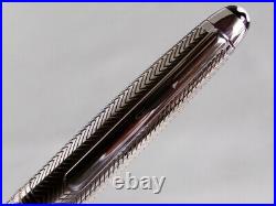 Montblanc Meisterstuck Solitaire Doue 163 Rollerball Pen Sterling Silver Barley