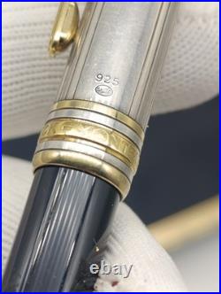Montblanc Meisterstuck Solitaire Doue Sterling Silver 925 Ballpoint Pen