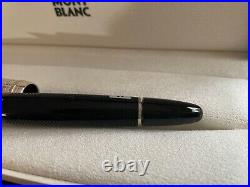 Montblanc Meisterstuck Solitaire Doue Sterling Silver Fountain Pen Barley M 146