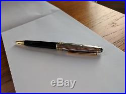 Montblanc Meisterstuck Solitaire Doue Sterling Silver Pinstripe Ballpoint Pen