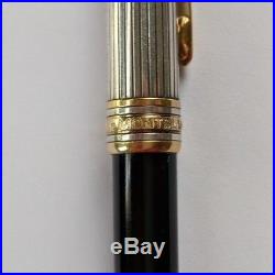 Montblanc Meisterstuck Solitaire Doue Sterling Silver Pinstripe Ballpoint Pen