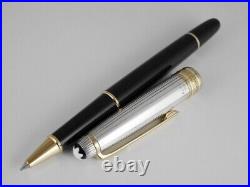 Montblanc Meisterstuck Solitaire Doue Sterling Silver Rollerball Pen (Blue Ink)