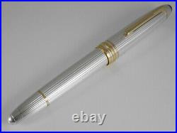 Montblanc Meisterstuck Solitaire Le Grand Sterling Silver 925 Fountain Pen B