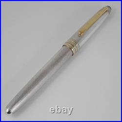 Montblanc Meisterstuck Solitaire Sterling Silver 925 Barley 144 Fountain Pen M