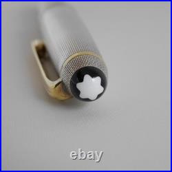 Montblanc Meisterstuck Solitaire Sterling Silver 925 Barley 144 Fountain Pen M