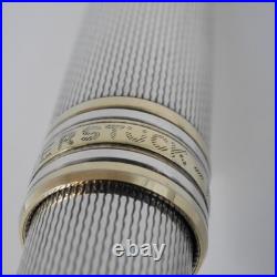 Montblanc Meisterstuck Solitaire Sterling Silver 925 Barley 144 Fountain Pen M