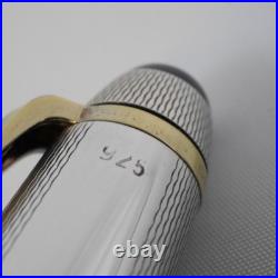 Montblanc Meisterstuck Solitaire Sterling Silver 925 Barley 144 Fountain Pen M