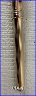 Montblanc Meisterstuck Solitaire Sterling Silver (925) Gold Trim Pen