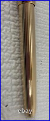Montblanc Meisterstuck Solitaire Sterling Silver (925) Gold Trim Pen