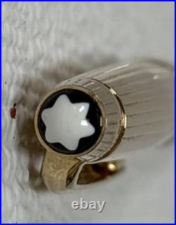Montblanc Meisterstuck Solitaire Sterling Silver (925) Gold Trim Pen