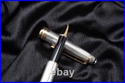 Montblanc Meisterstuck Solitaire Sterling Silver 925 Rollerball Pen 1638