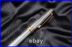 Montblanc Meisterstuck Solitaire Sterling Silver 925 Rollerball Pen 1638