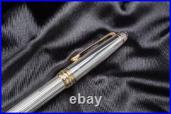 Montblanc Meisterstuck Solitaire Sterling Silver 925 Rollerball Pen 1638