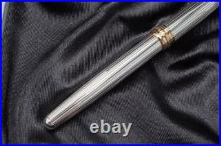 Montblanc Meisterstuck Solitaire Sterling Silver 925 Rollerball Pen 1638