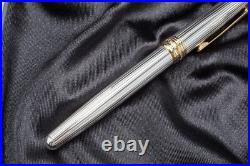 Montblanc Meisterstuck Solitaire Sterling Silver 925 Rollerball Pen 1638