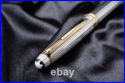 Montblanc Meisterstuck Solitaire Sterling Silver 925 Rollerball Pen 1638